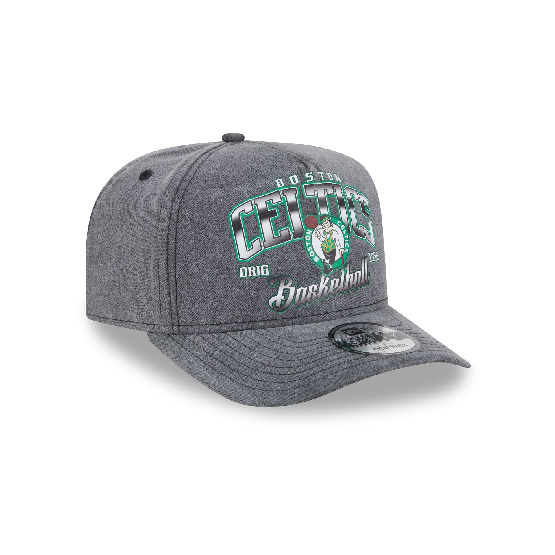 Boston Celtics Washed 9FIFTY A-Frame Snapback Hat - Image 3