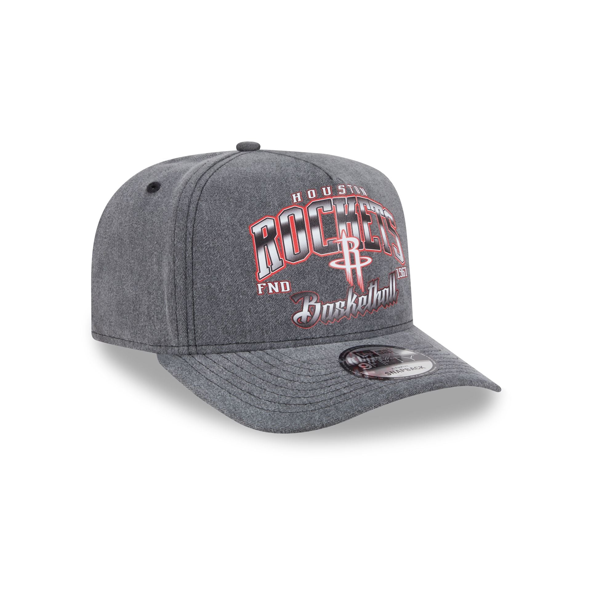 Houston Rockets Washed 9FIFTY A-Frame Snapback Hat - Image 3