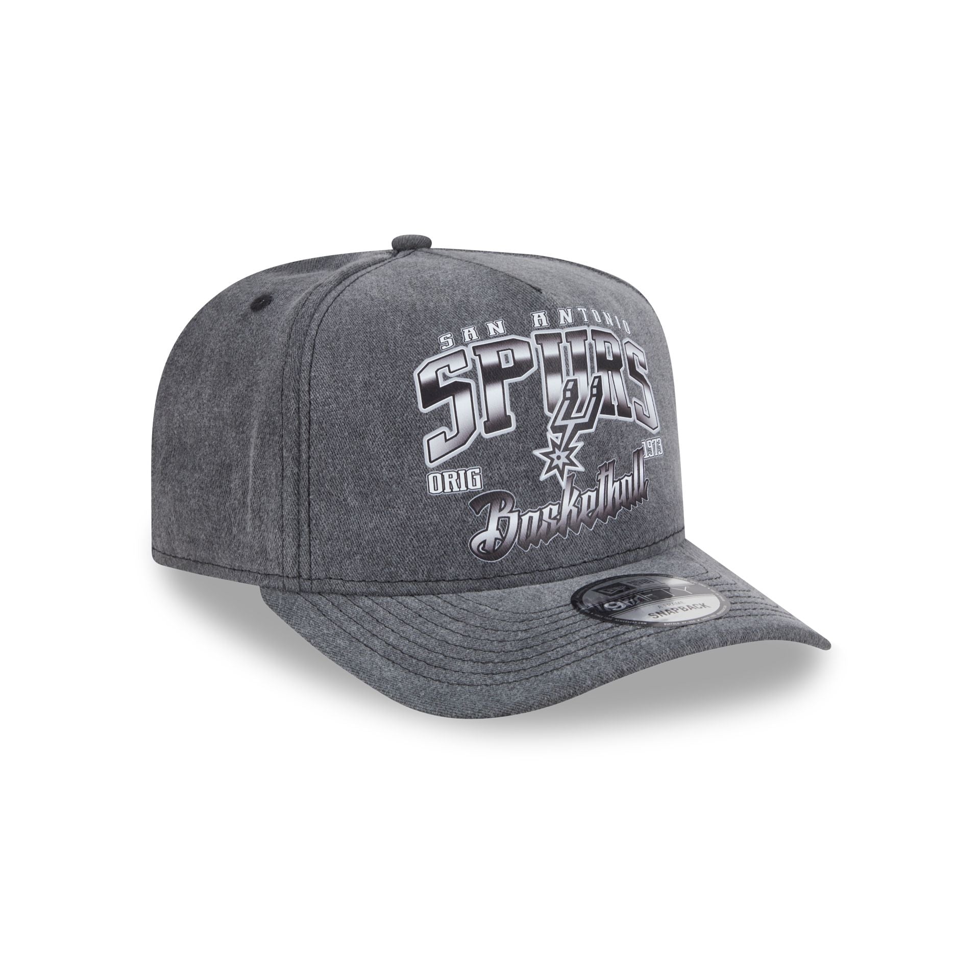 San Antonio Spurs Washed 9FIFTY A-Frame Snapback Hat - Image 3