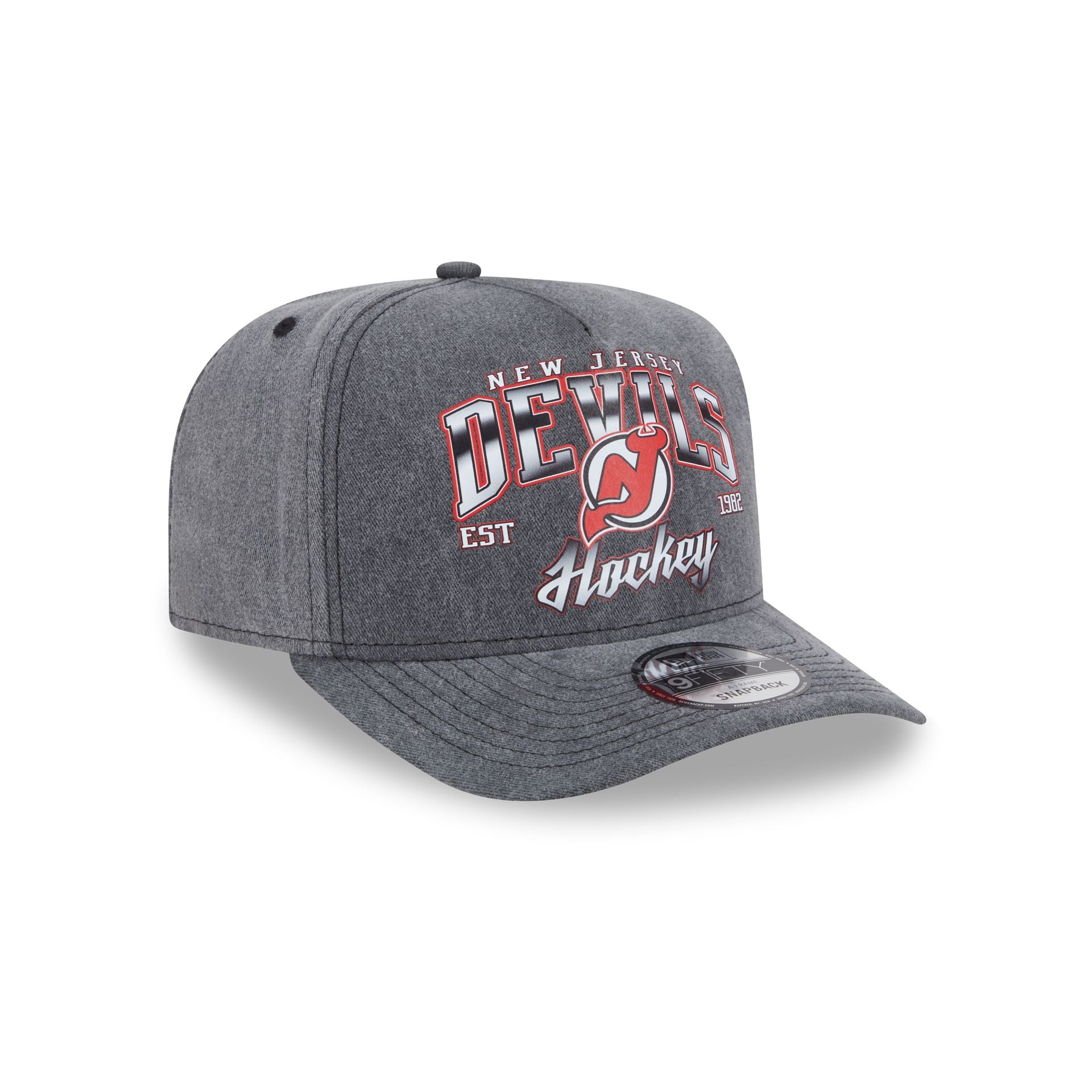 New Jersey Devils Washed 9FIFTY A-Frame Snapback Hat - Image 3
