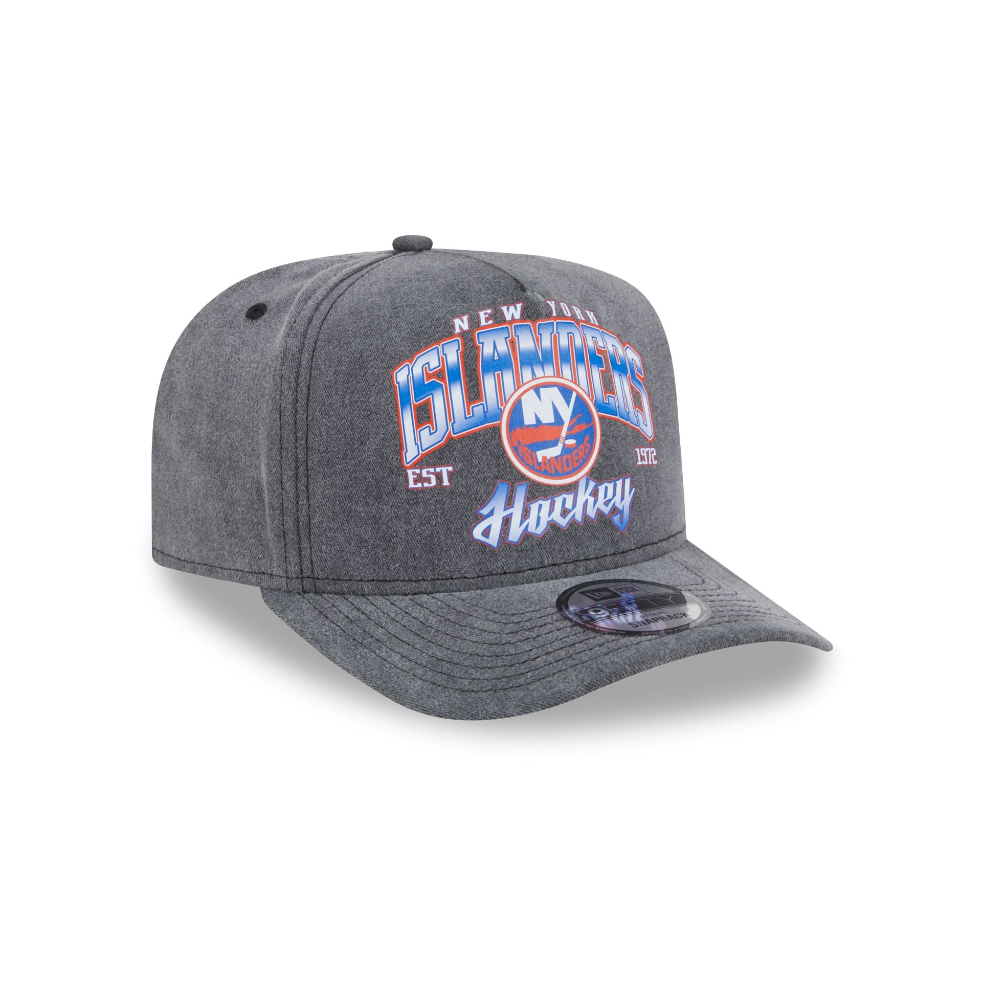 New York Islanders Washed 9FIFTY A-Frame Snapback Hat - Image 3