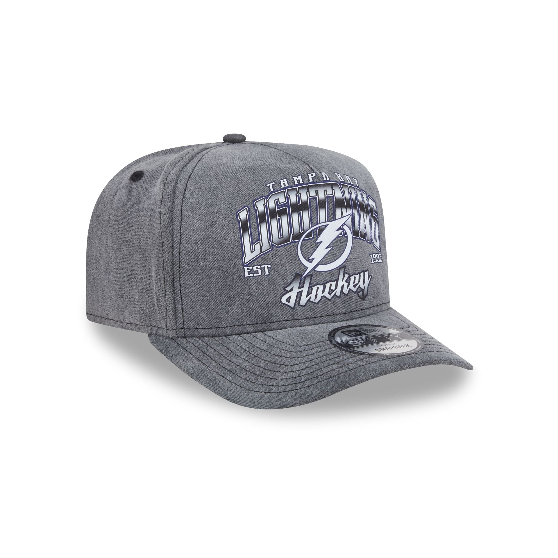 Tampa Bay Lightning Washed 9FIFTY A-Frame Snapback Hat - Image 3