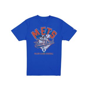 New York Mets 2025 Batting Practice Blue T-Shirt