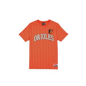 Baltimore Orioles Throwback Pinstripe Wordmark T-Shirt
