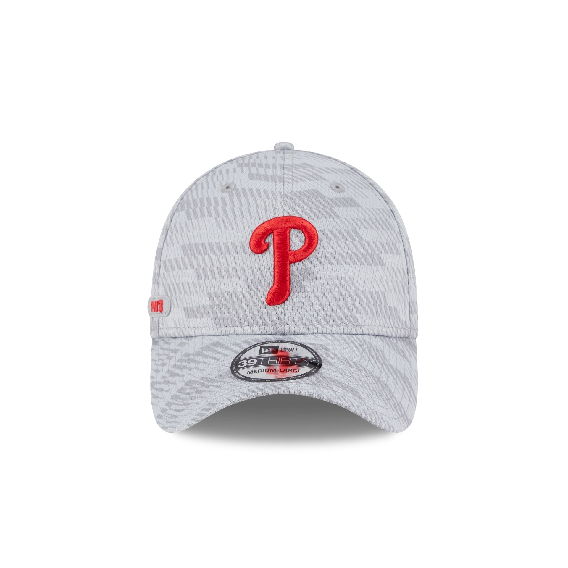 Philadelphia Phillies 2025 Clubhouse Gray 39THIRTY Stretch Fit - Image 2