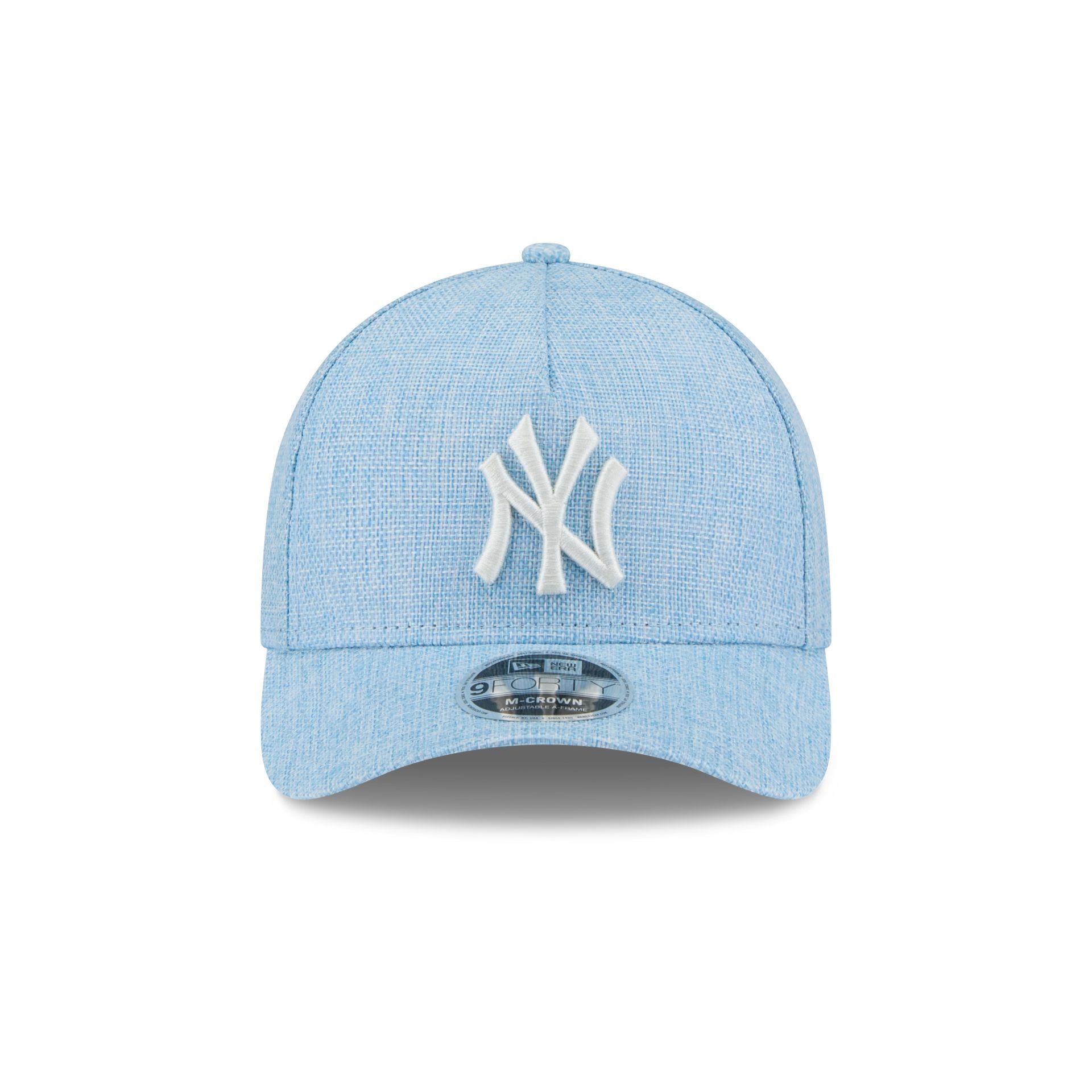 New York Yankees Cotton Weaver Blue 9FORTY M-Crown A-Frame Snapback Hat - Image 2