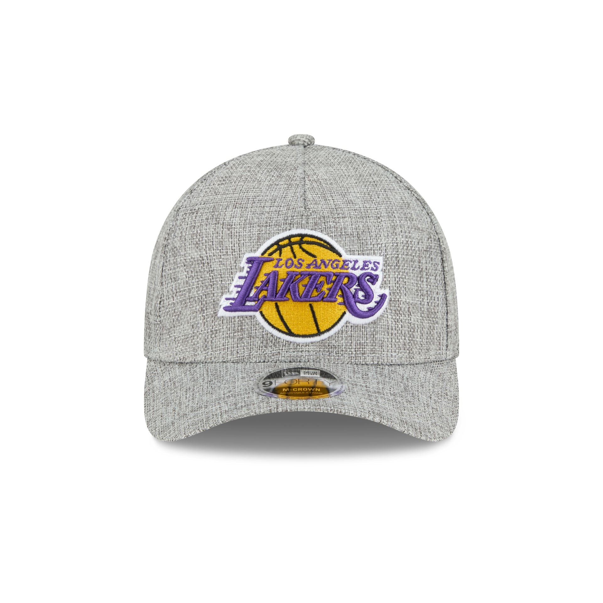 Los Angeles Lakers Cotton Weave Gray 9FORTY M-Crown A-Frame Snapback Hat - Image 2