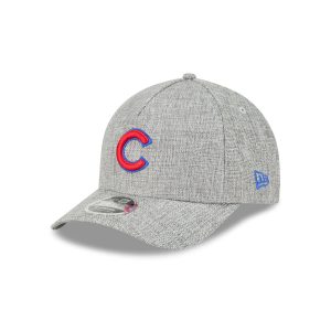 Chicago Cubs Cotton Weave Gray 9FORTY M-Crown A-Frame Snapback Hat