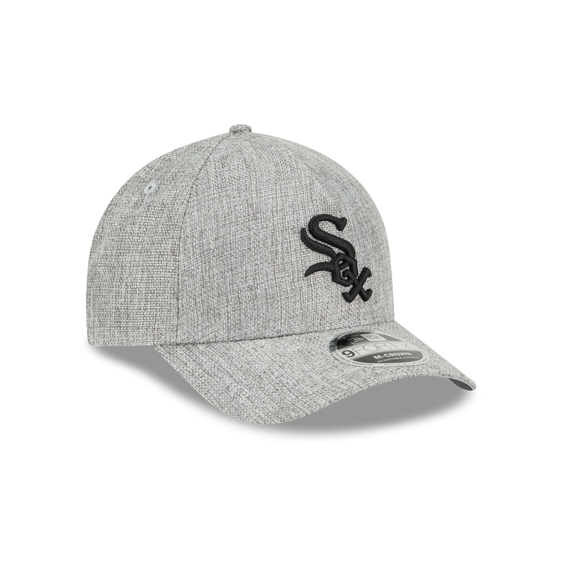 Chicago White Sox Cotton Weave Gray 9FORTY M-Crown A-Frame Snapback Hat - Image 3