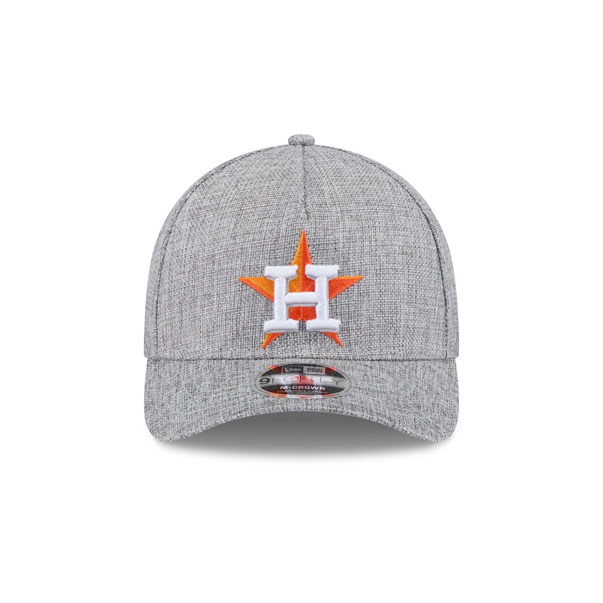 Houston Astros Cotton Weave Gray 9FORTY M-Crown A-Frame Snapback Hat - Image 2