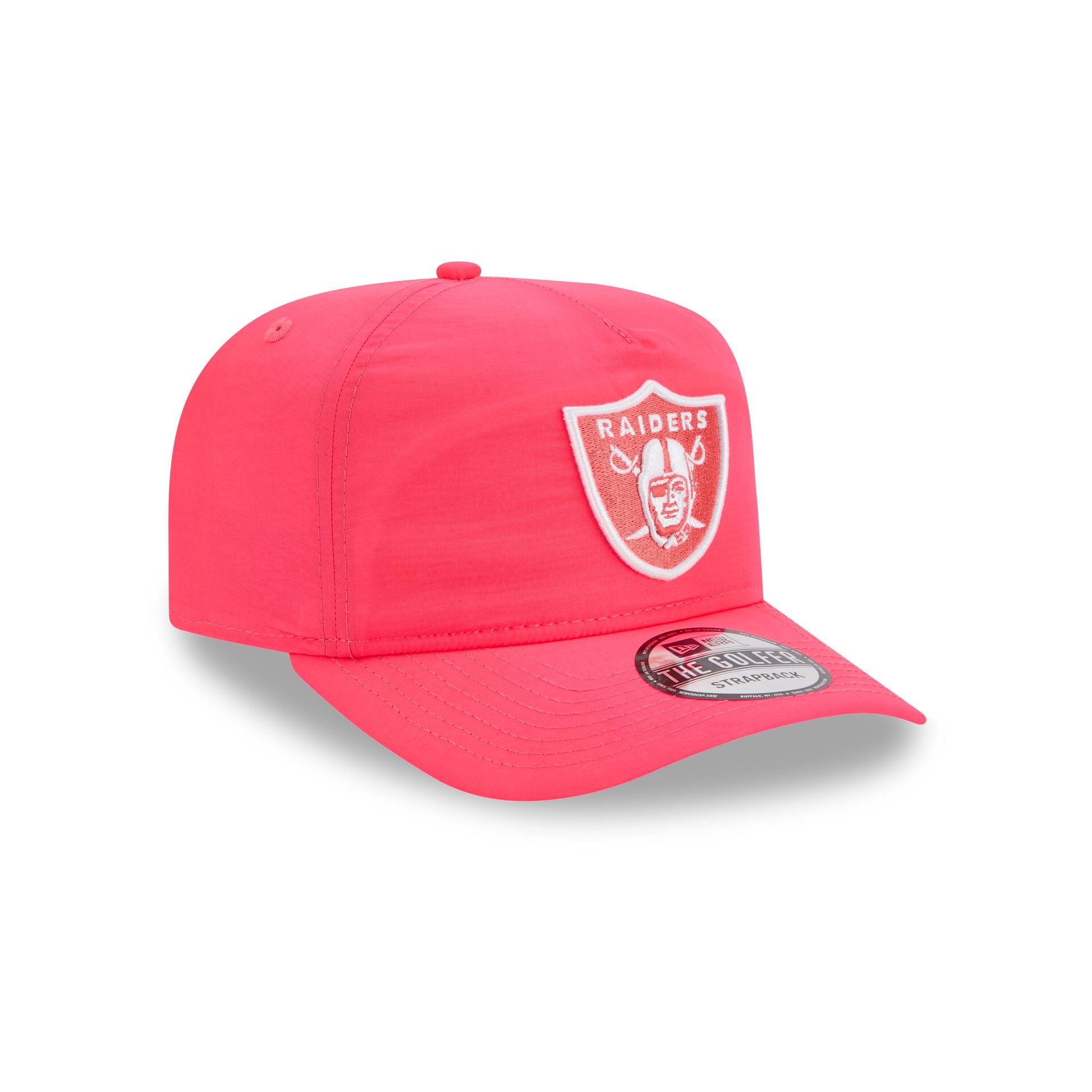 Las Vegas Raiders Everyday Nylon Pink Golfer Hat - Image 3