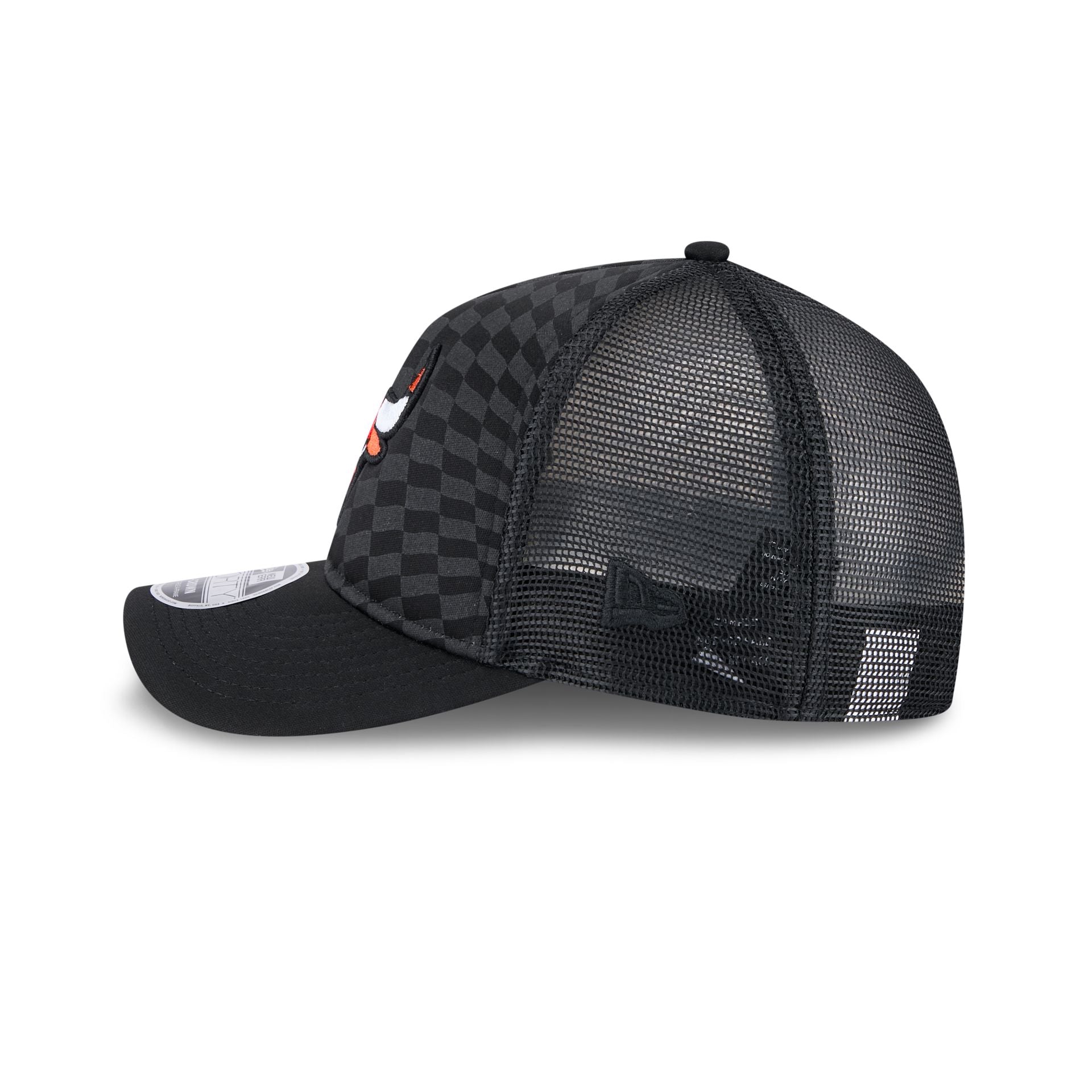 Chicago Bulls Gradient Raceway 9FORTY M-Crown A-Frame Trucker Hat - Image 4