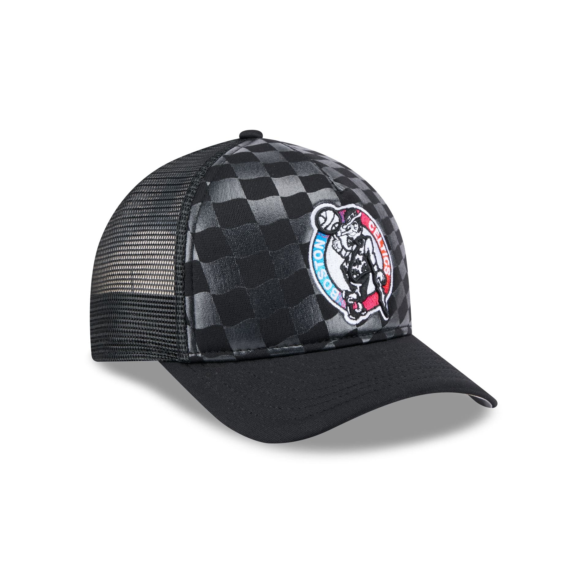 Boston Celtics Gradient Raceway 9FORTY M-Crown A-Frame Trucker Hat - Image 3