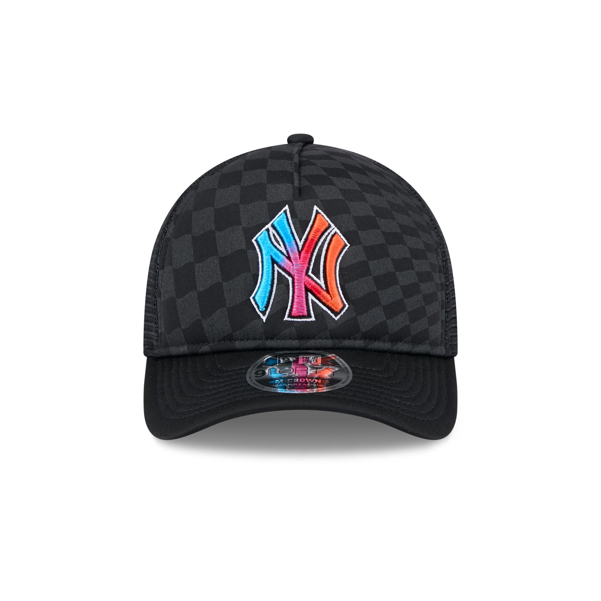 New York Yankees Gradient Raceway 9FORTY M-Crown A-Frame Trucker Hat - Image 2