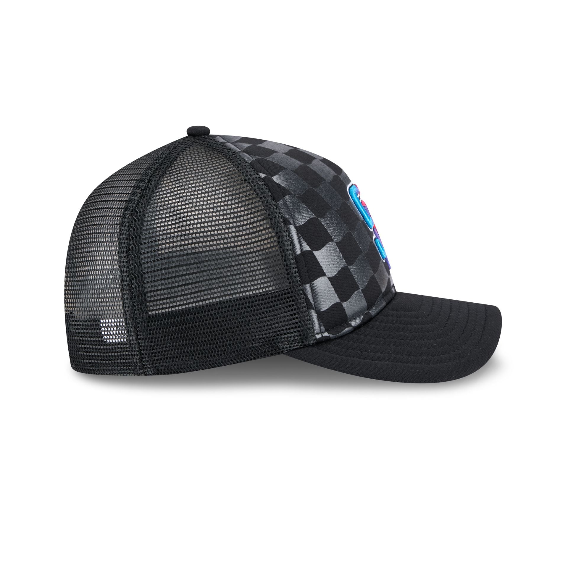 San Diego Padres Gradient Raceway 9FORTY M-Crown A-Frame Trucker Hat - Image 5