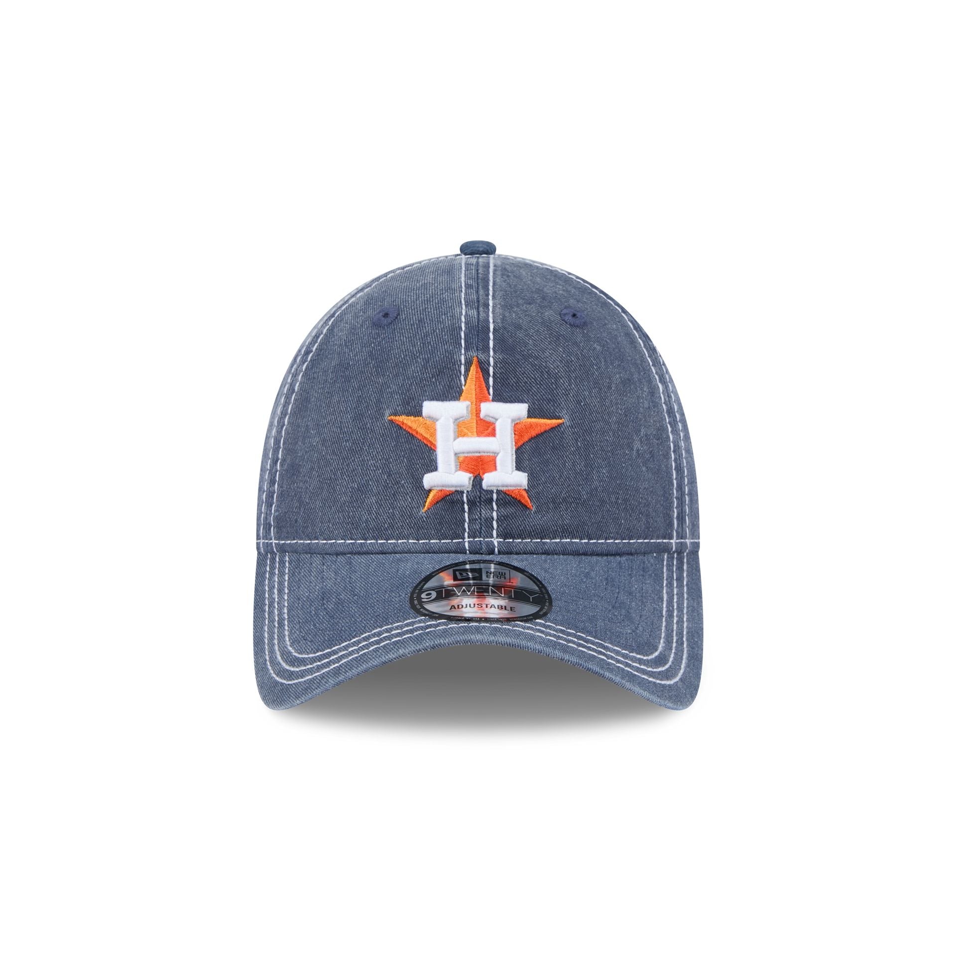 Houston Astros Washed Contrast 9TWENTY Adjustable Hat - Image 2