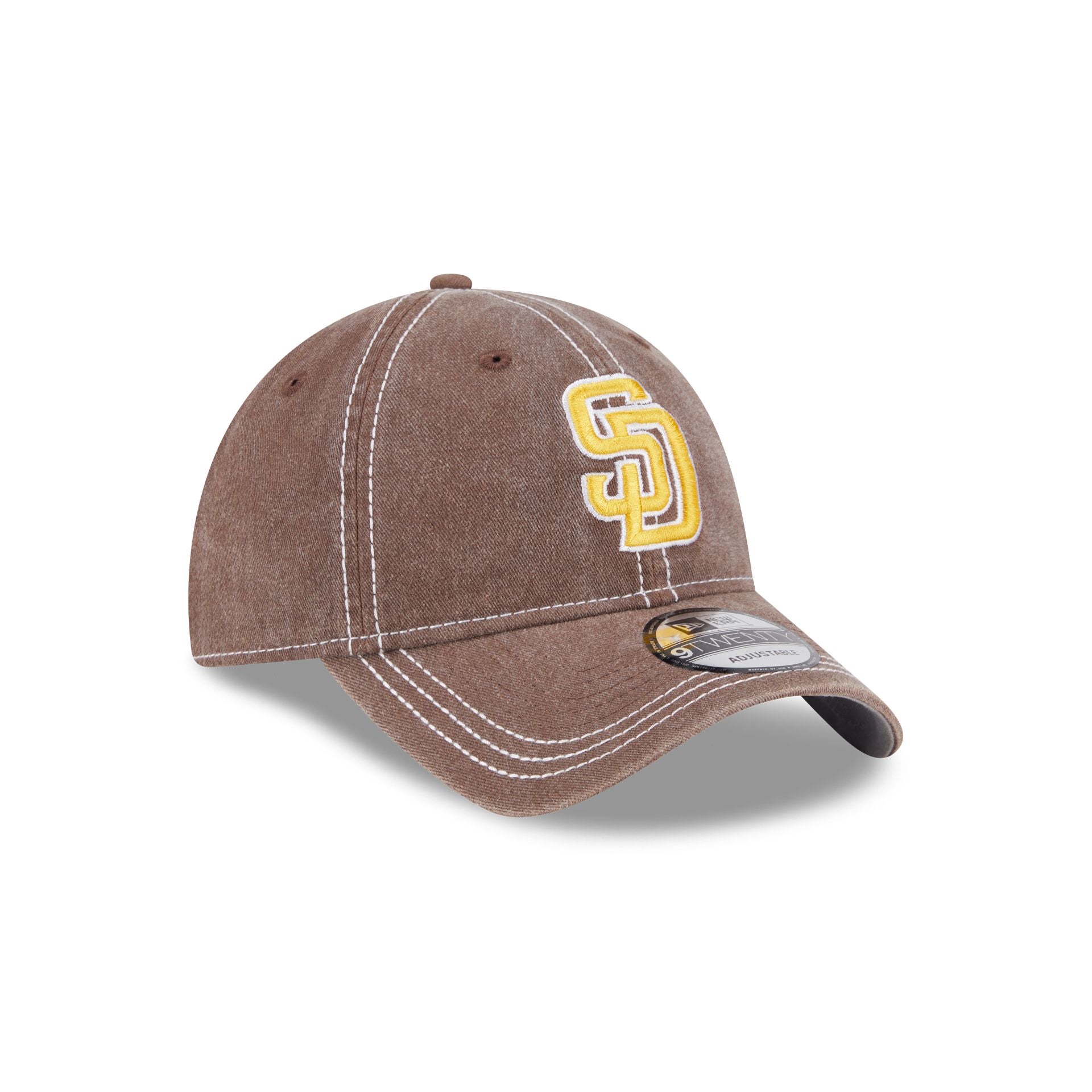 San Diego Padres Washed Contrast 9TWENTY Adjustable Hat - Image 3