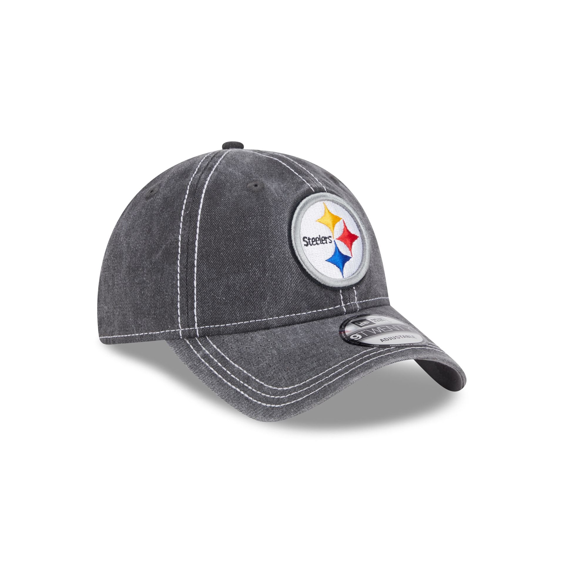 Pittsburgh Steelers Washed Contrast 9TWENTY Adjustable Hat - Image 3