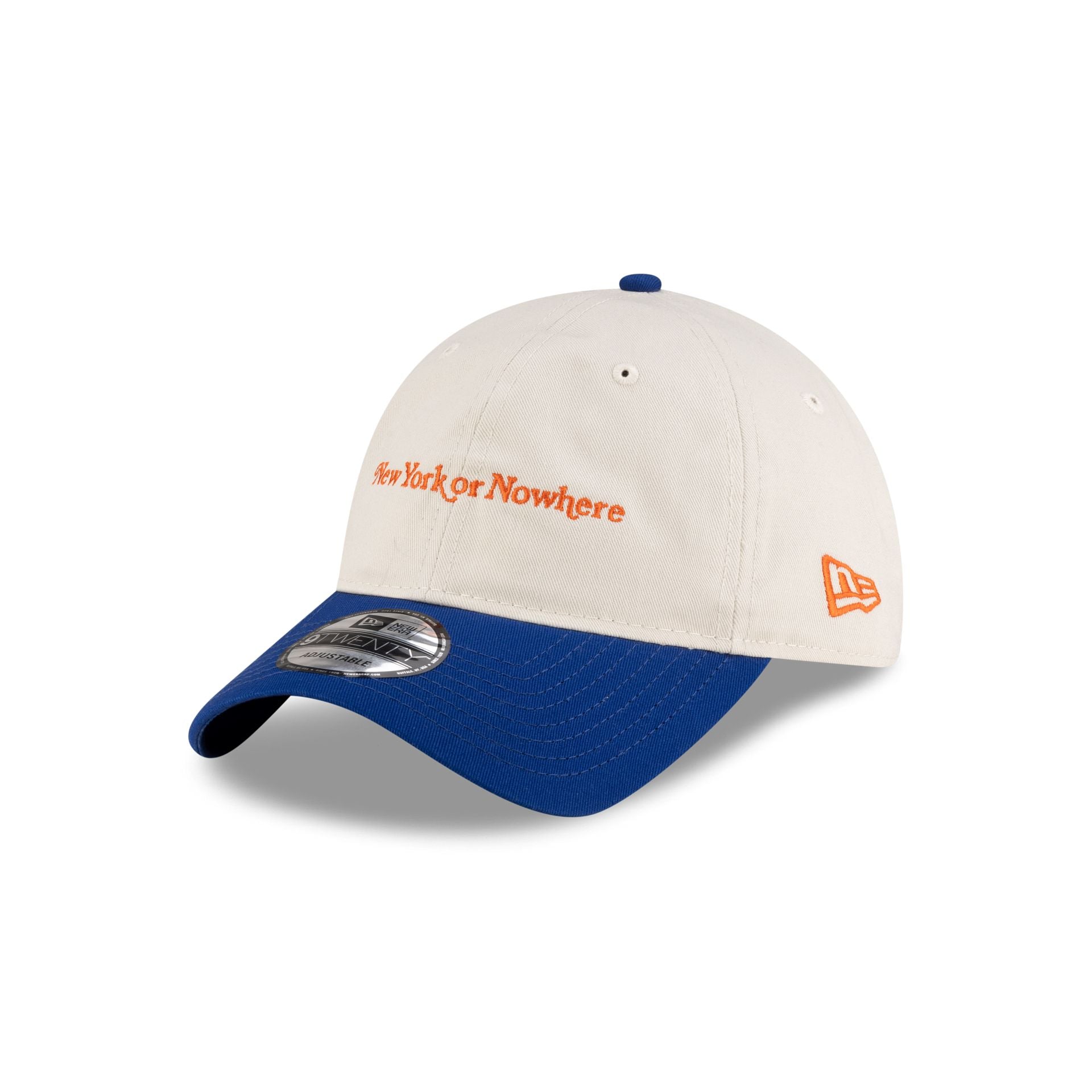New York or Nowhere x New York Mets Chrome White Wordmark 9TWENTY Adjustable Hat - Image 3
