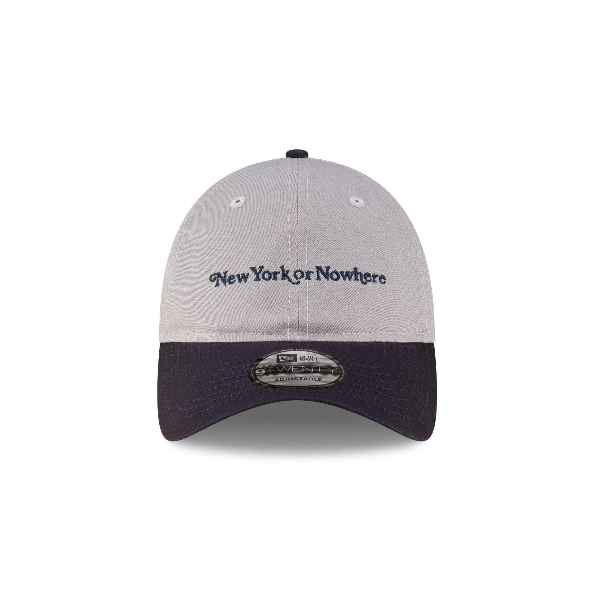 New York or Nowhere x New York Yankees Gray Wordmark 9TWENTY Adjustable Hat - Image 2