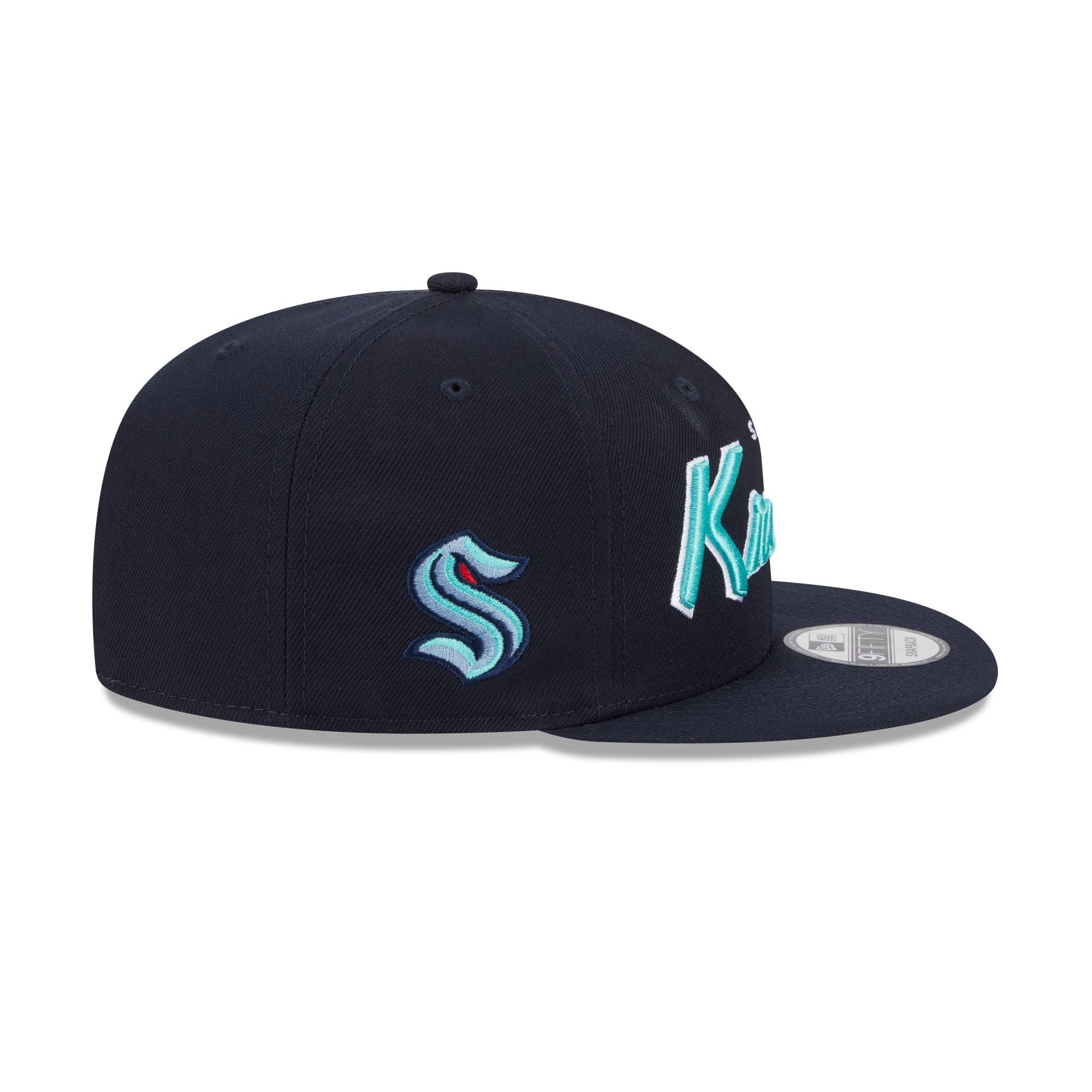Seattle Kraken Script 9FIFTY Snapback Hat - Image 4