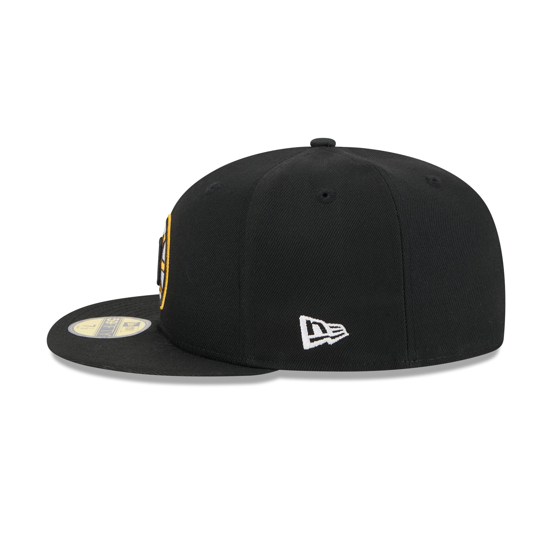 Boston Bruins Rear Wordmark 59FIFTY Fitted Hat - Image 4