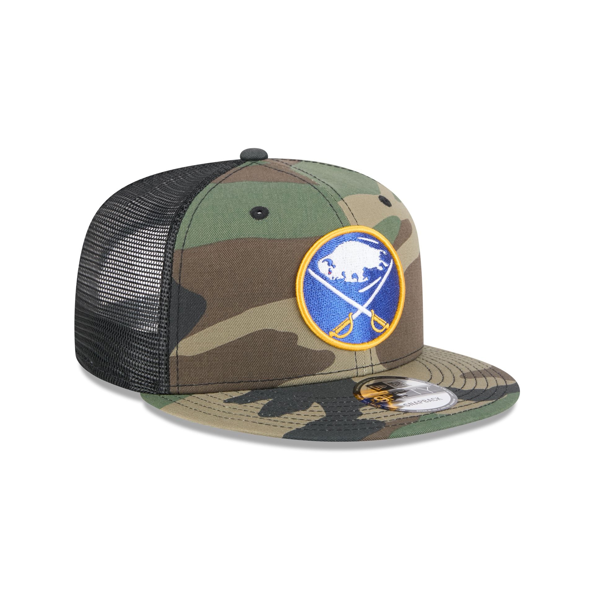 Buffalo Sabres Camo 9FIFTY Trucker Hat - Image 3