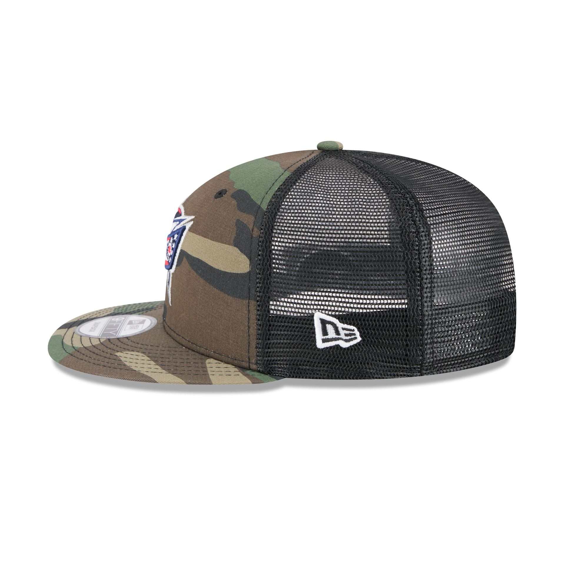 Columbus Blue Jackets Camo 9FIFTY Trucker Hat - Image 4