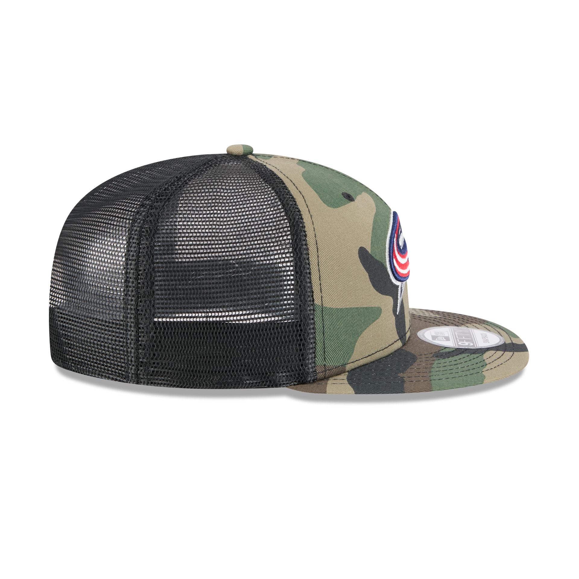 Columbus Blue Jackets Camo 9FIFTY Trucker Hat - Image 5