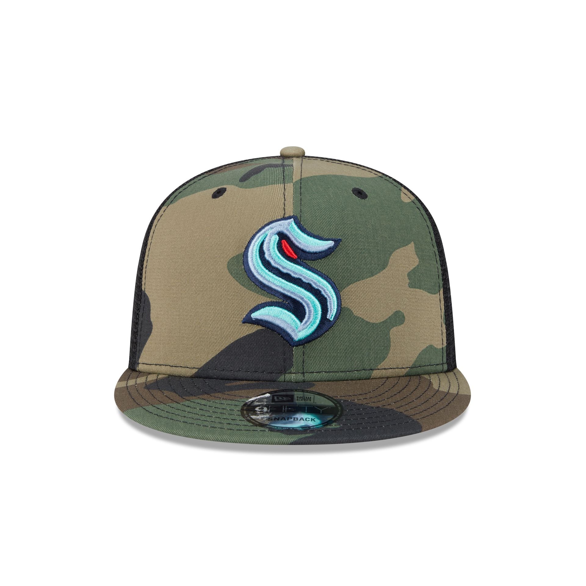 Seattle Kraken Camo 9FIFTY Trucker Hat - Image 2