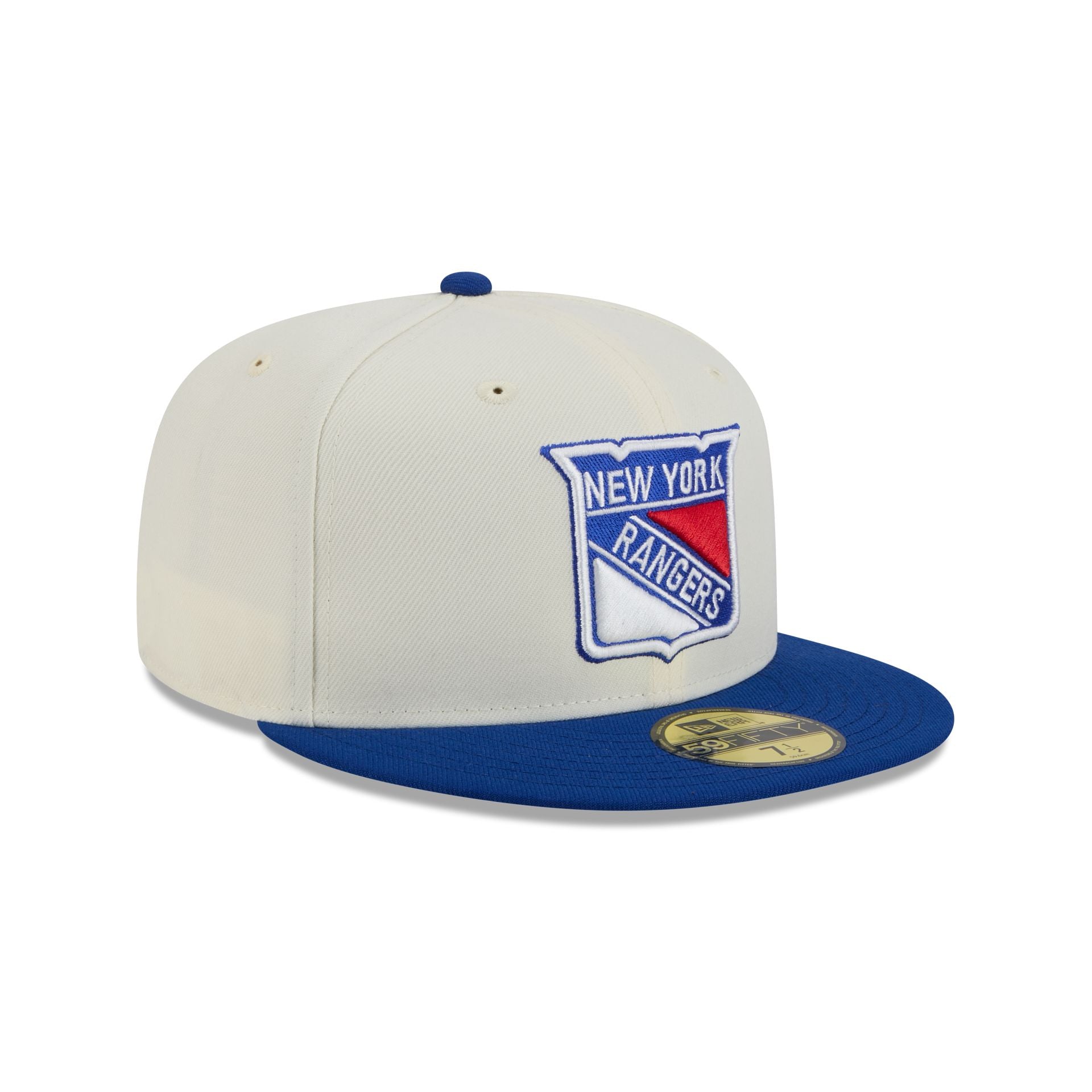 New York Rangers Chrome White 59FIFTY Fitted Hat - Image 3