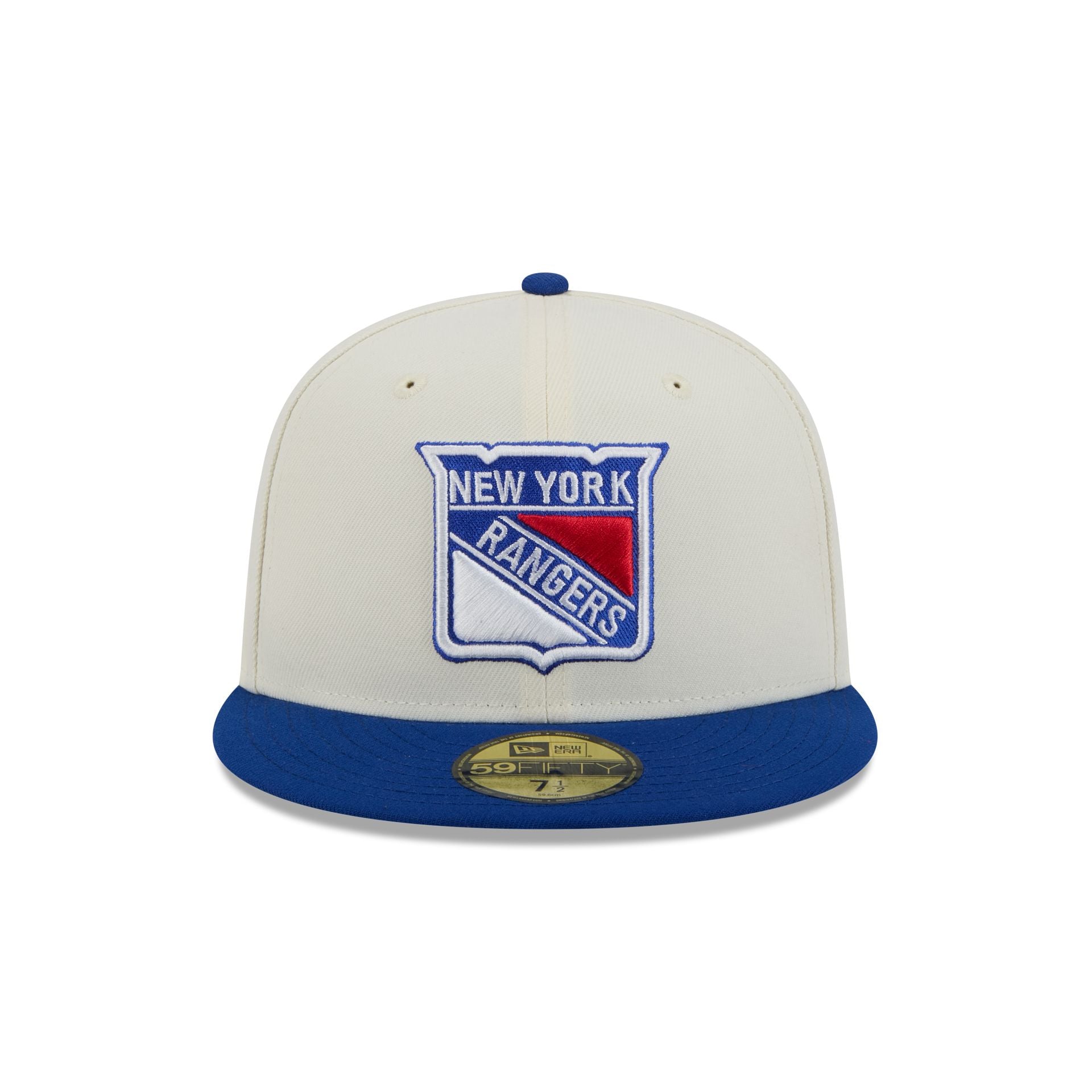 New York Rangers Chrome White 59FIFTY Fitted Hat - Image 2