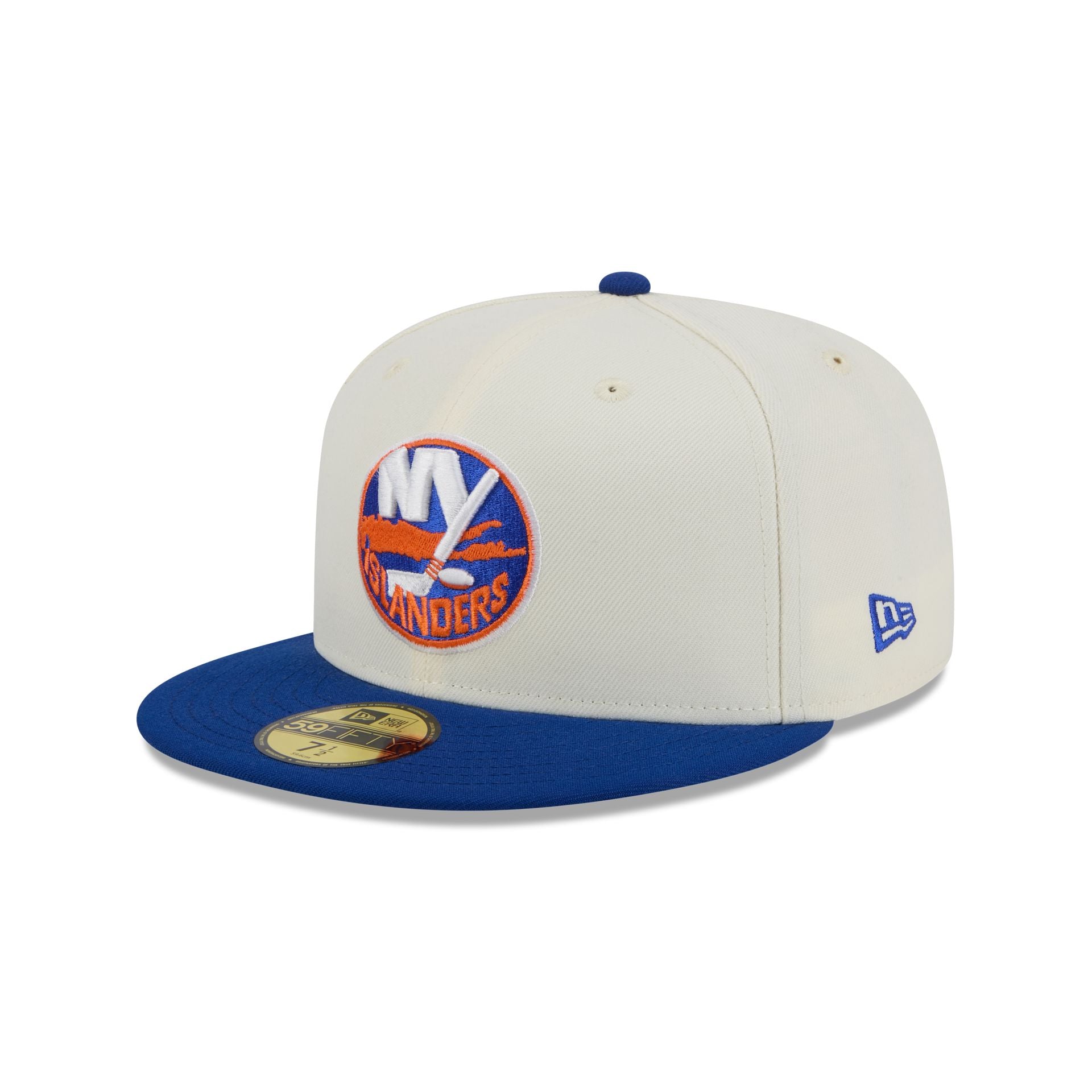 New York Islanders Chrome White 59FIFTY Fitted Hat