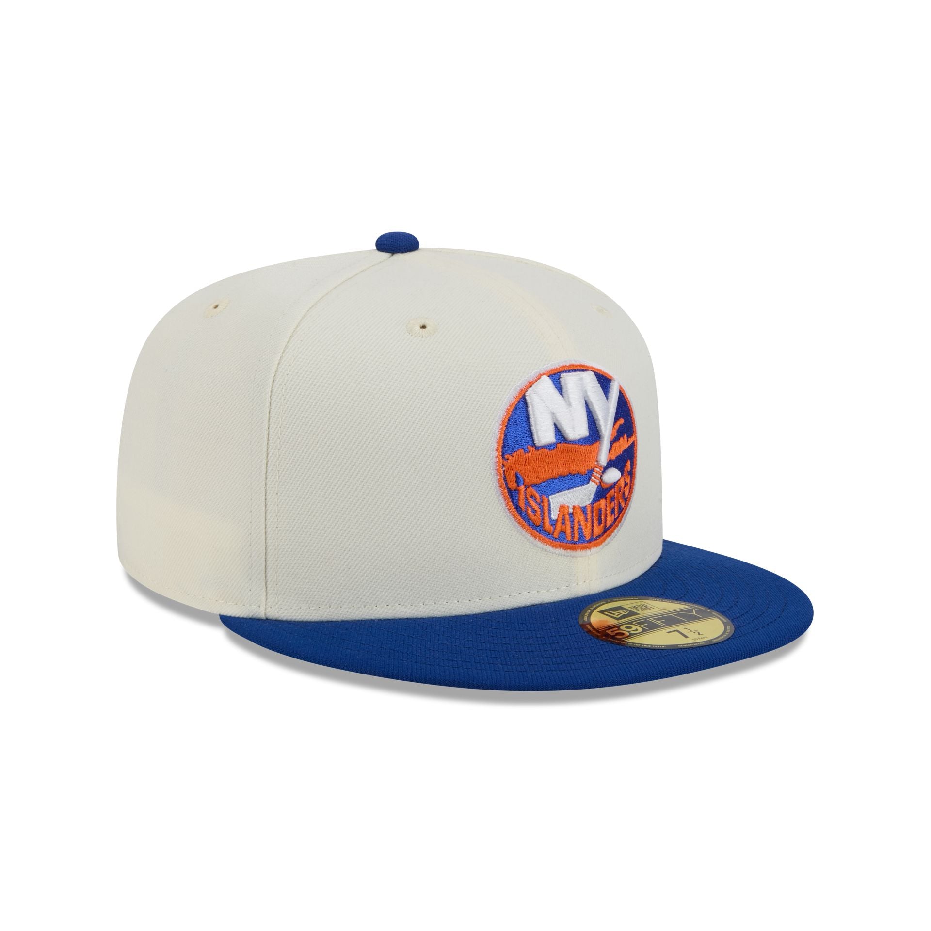New York Islanders Chrome White 59FIFTY Fitted Hat - Image 3