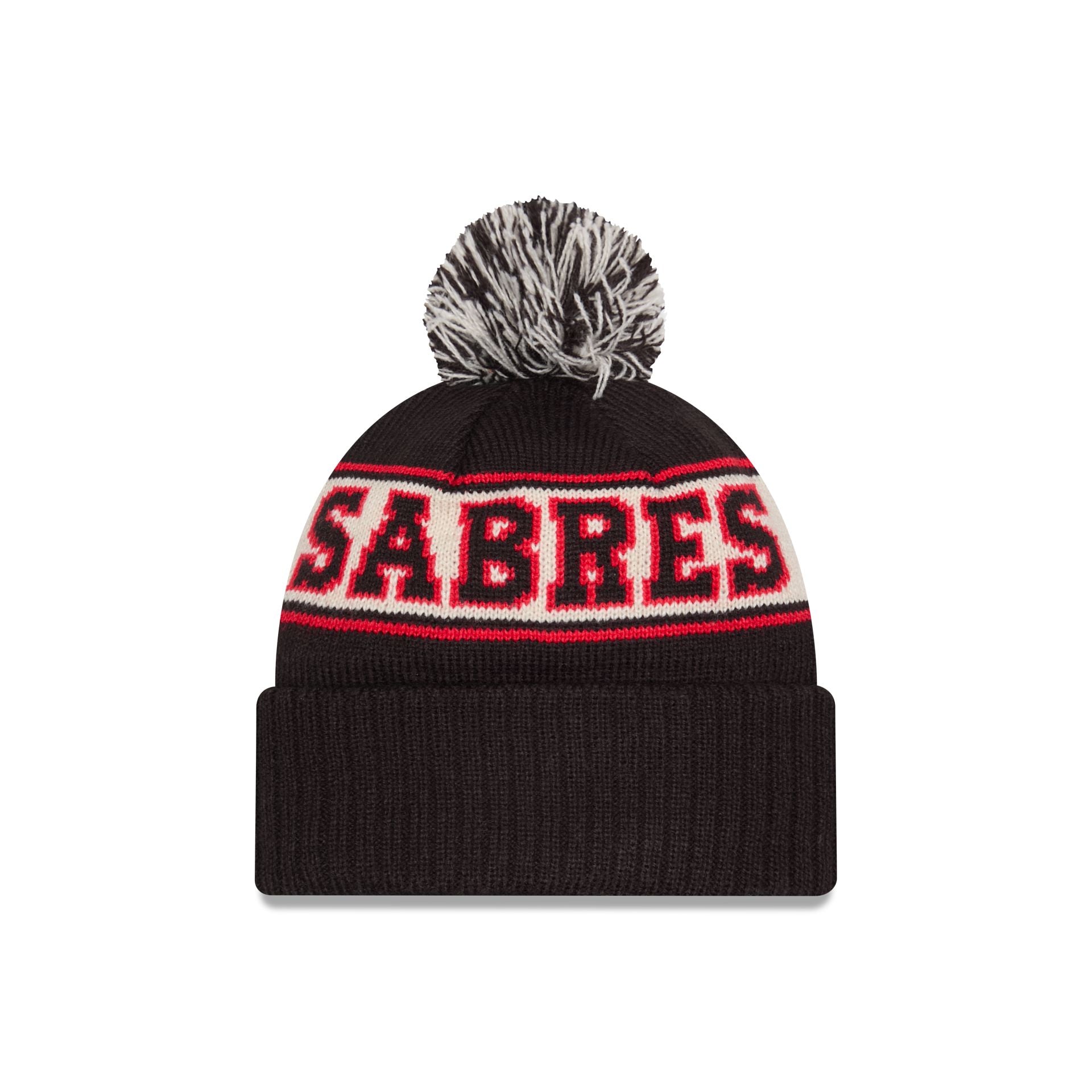 Buffalo Sabres Alt Retro Pom Knit Hat - Image 2