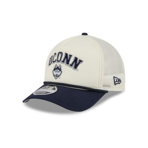 Connecticut Huskies Chrome Arch 9FORTY M-Crown A-Frame Trucker Hat