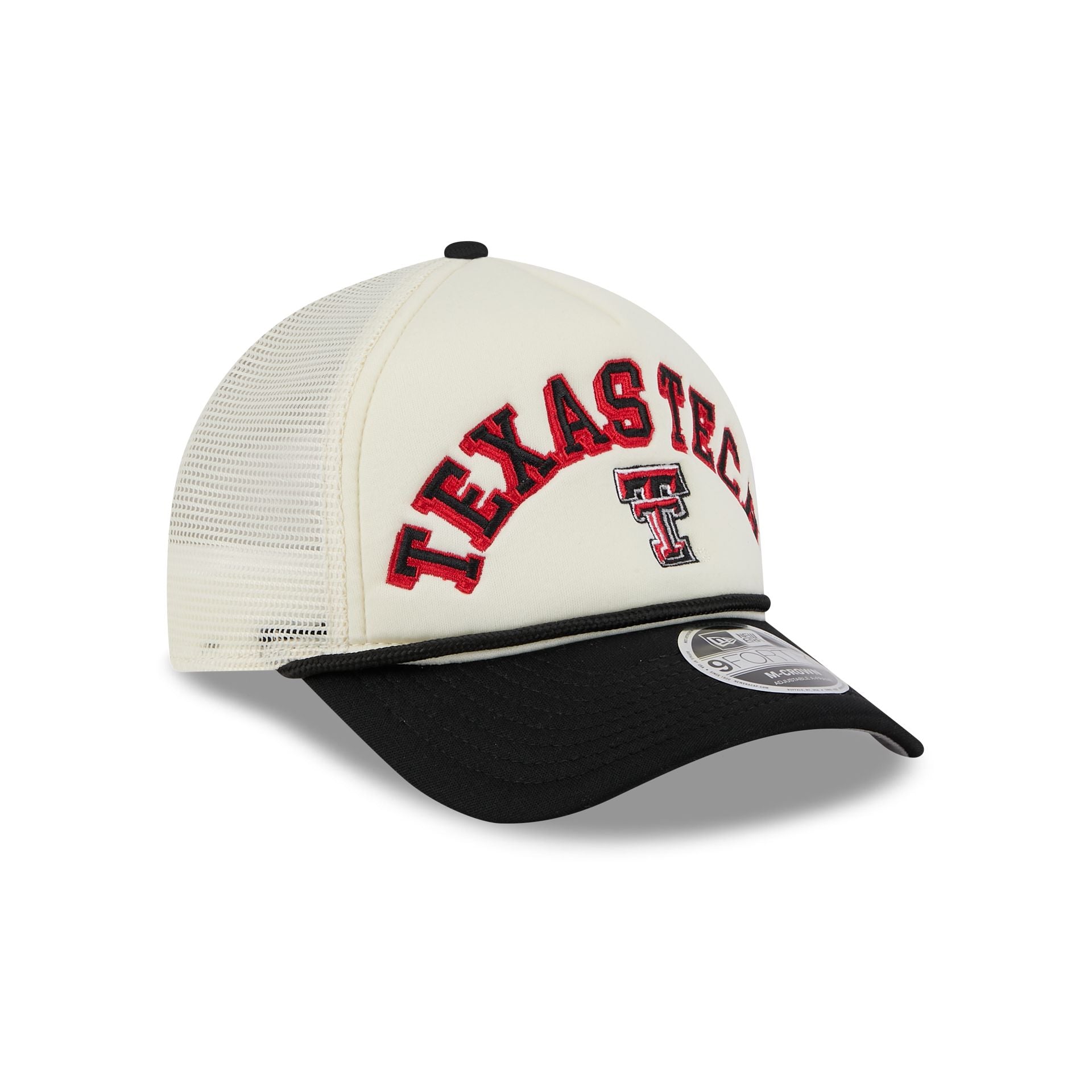 Texas Tech Red Raiders Chrome Arch 9FORTY M-Crown A-Frame Trucker Hat - Image 3