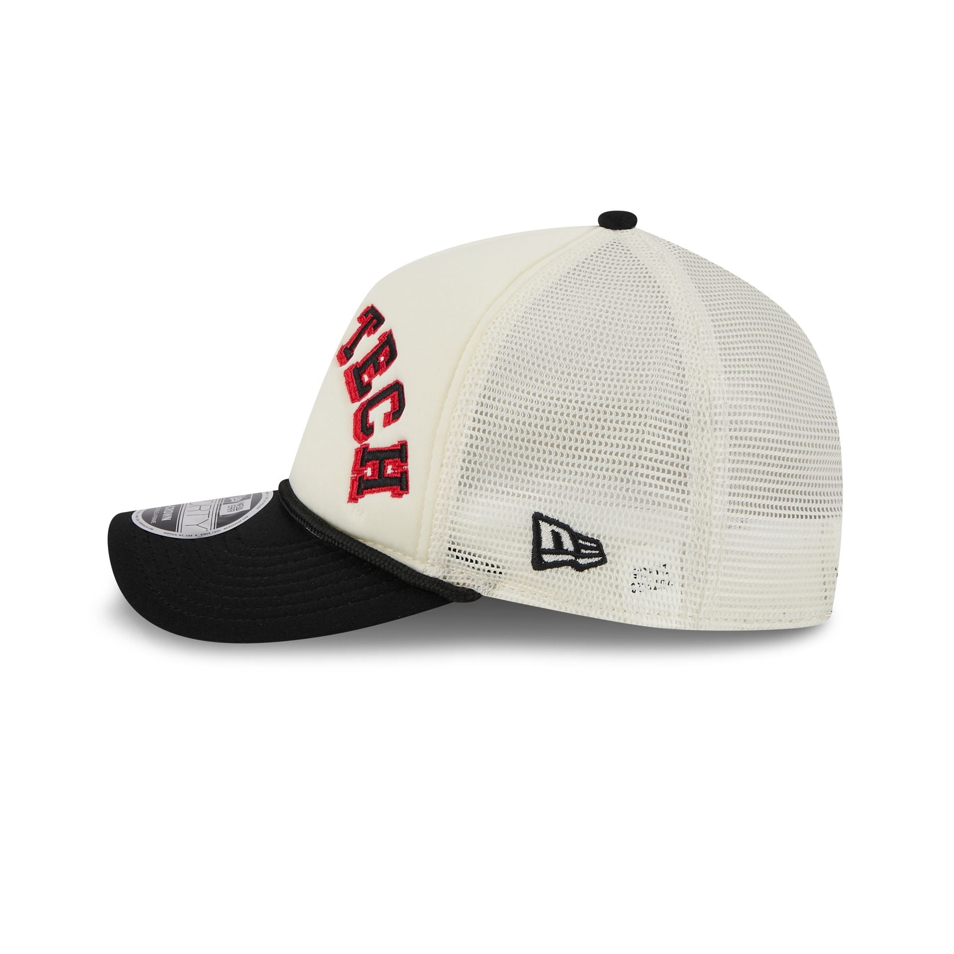 Texas Tech Red Raiders Chrome Arch 9FORTY M-Crown A-Frame Trucker Hat - Image 4