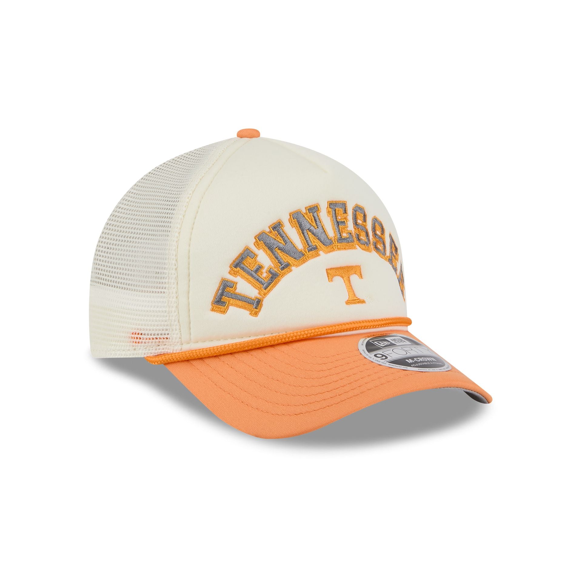 Tennessee Volunteers Chrome Arch 9FORTY M-Crown A-Frame Trucker Hat - Image 3