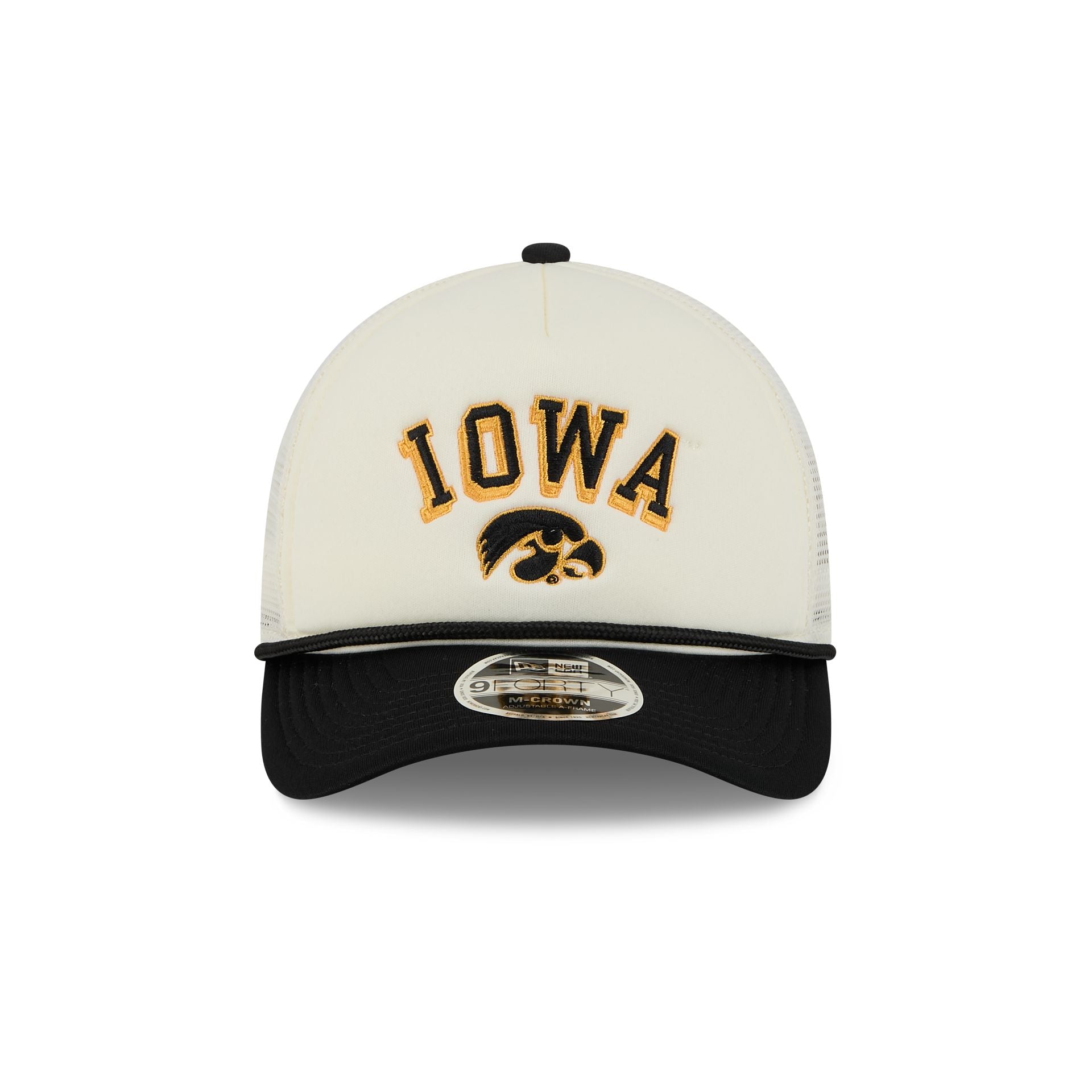 Iowa Hawkeyes Chrome Arch 9FORTY M-Crown A-Frame Trucker Hat - Image 2