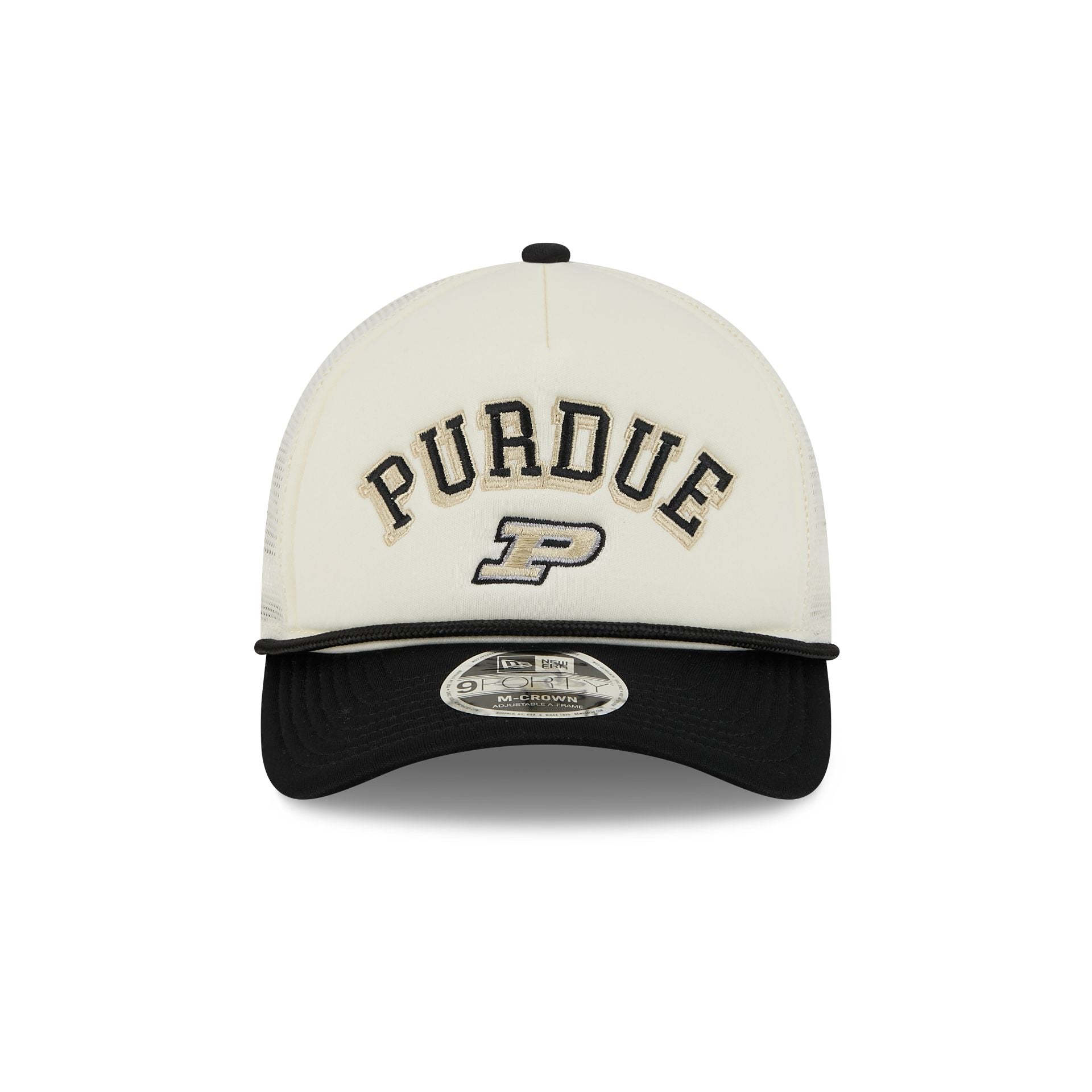 Purdue Boilermakers Chrome Arch 9FORTY M-Crown A-Frame Trucker Hat - Image 2