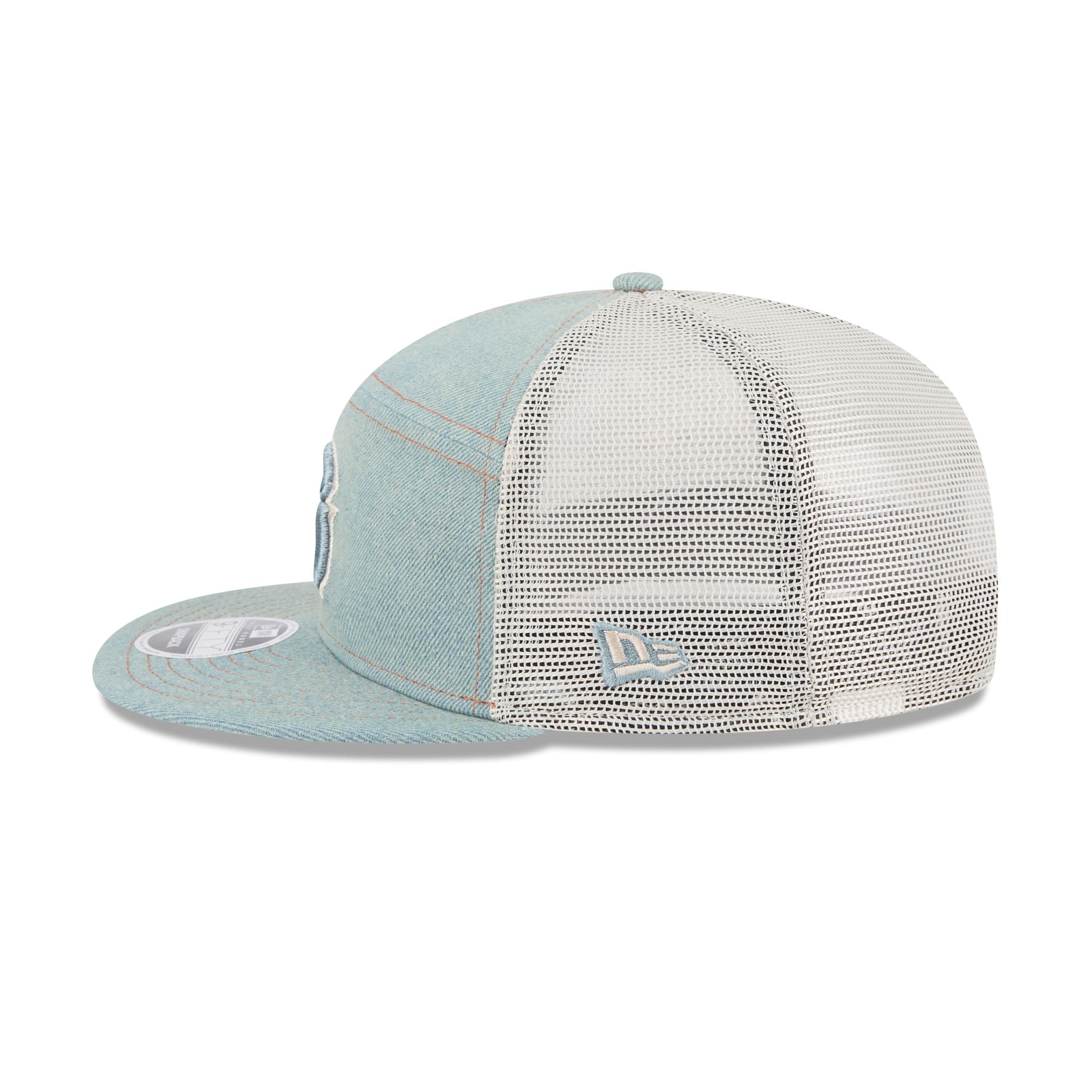 Georgetown Hoyas Denim Split Panel 9FIFTY Trucker Hat - Image 4