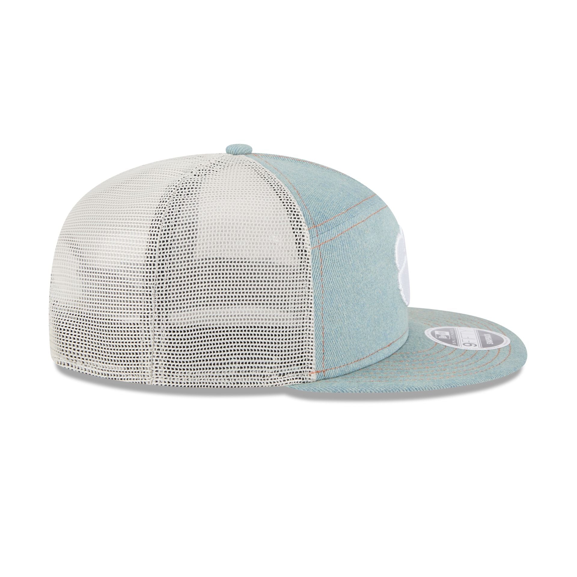 Clemson Tigers Denim Split Panel 9FIFTY Trucker Hat - Image 5