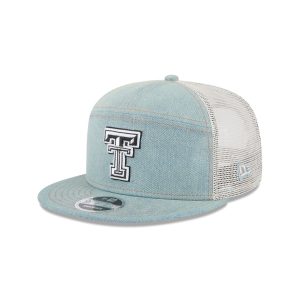 Texas Tech Red Raiders Denim Split Panel 9FIFTY Trucker Hat