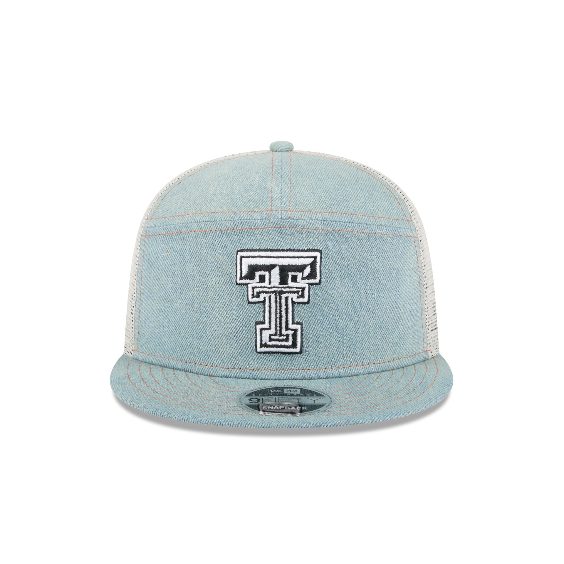 Texas Tech Red Raiders Denim Split Panel 9FIFTY Trucker Hat - Image 2