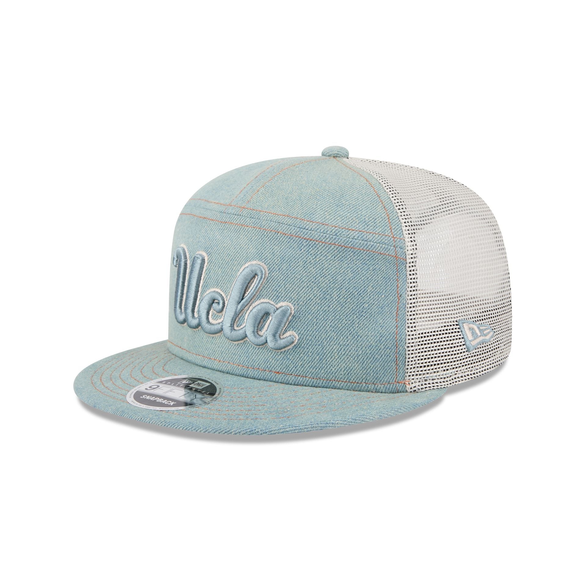 UCLA Bruins Denim Split Panel 9FIFTY Trucker Hat