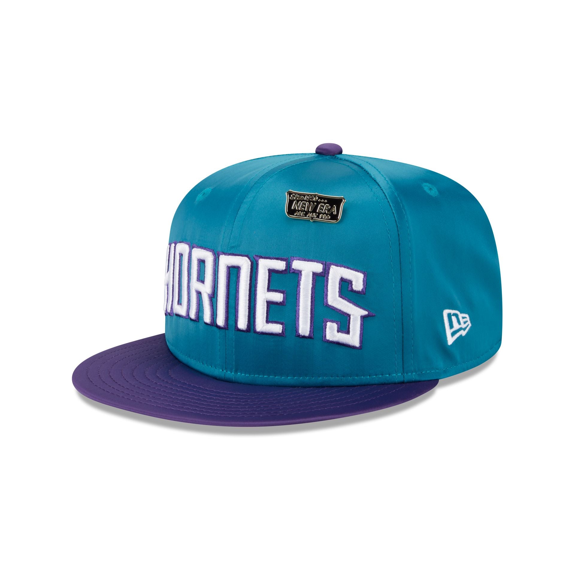 Charlotte Hornets Satin Pin 9FIFTY Snapback Hat - Image 3
