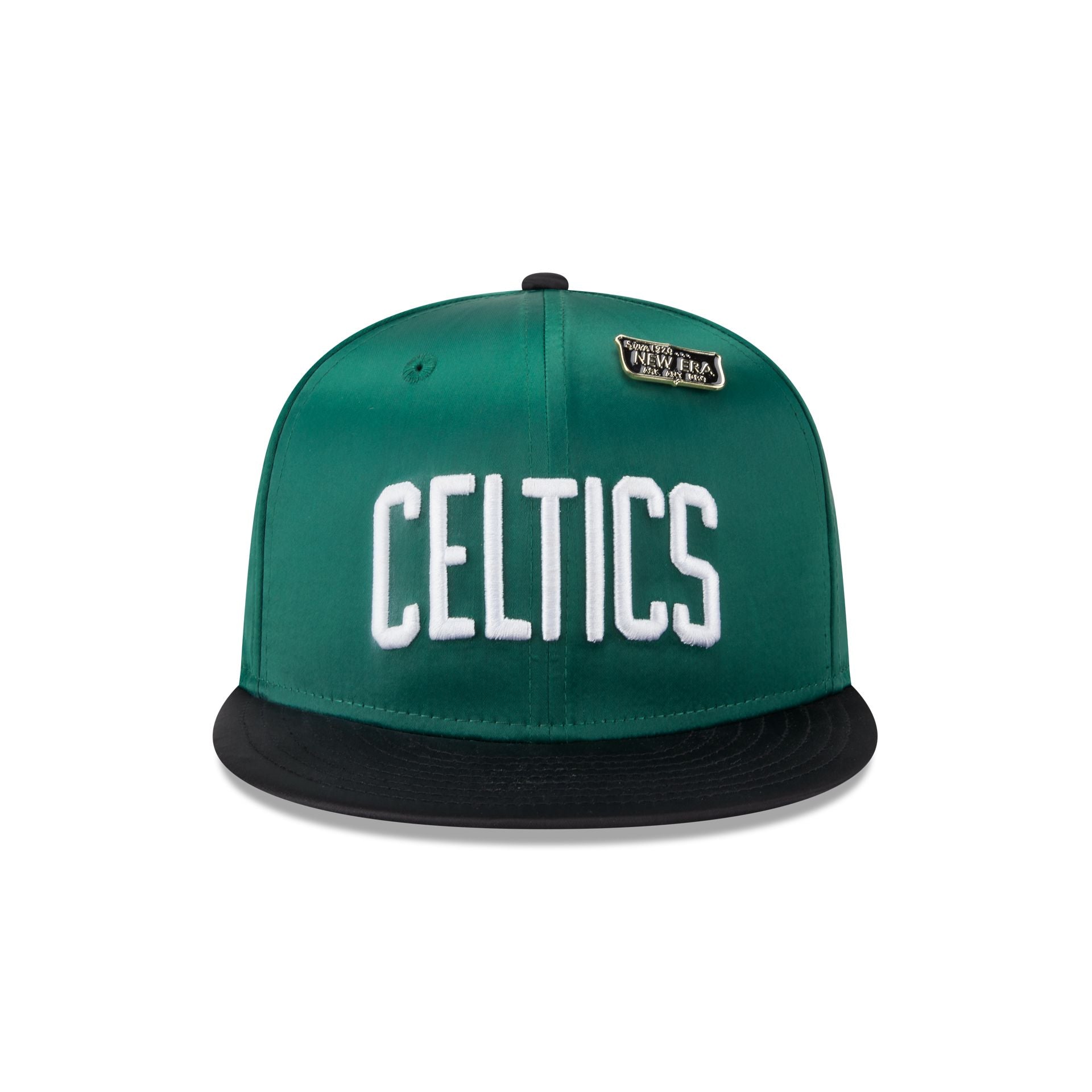 Boston Celtics Satin Pin 9FIFTY Snapback Hat - Image 2