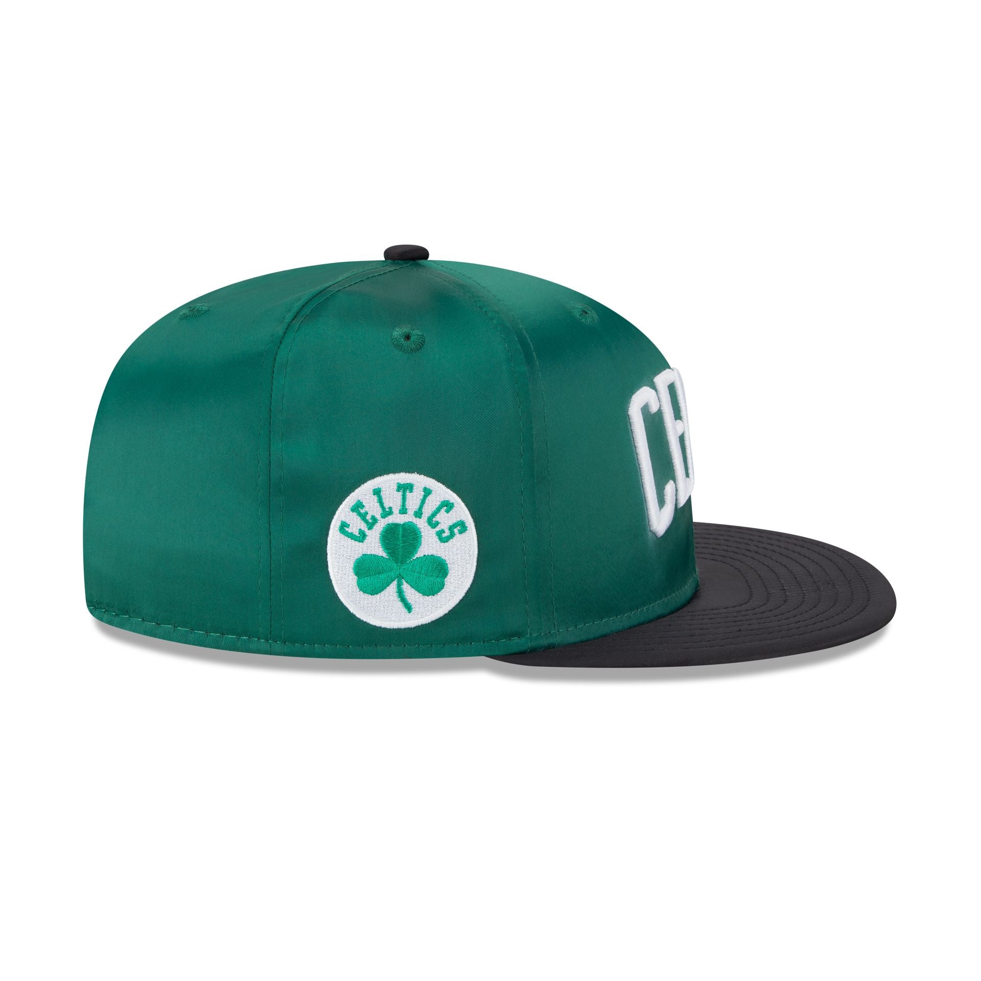Boston Celtics Satin Pin 9FIFTY Snapback Hat - Image 4