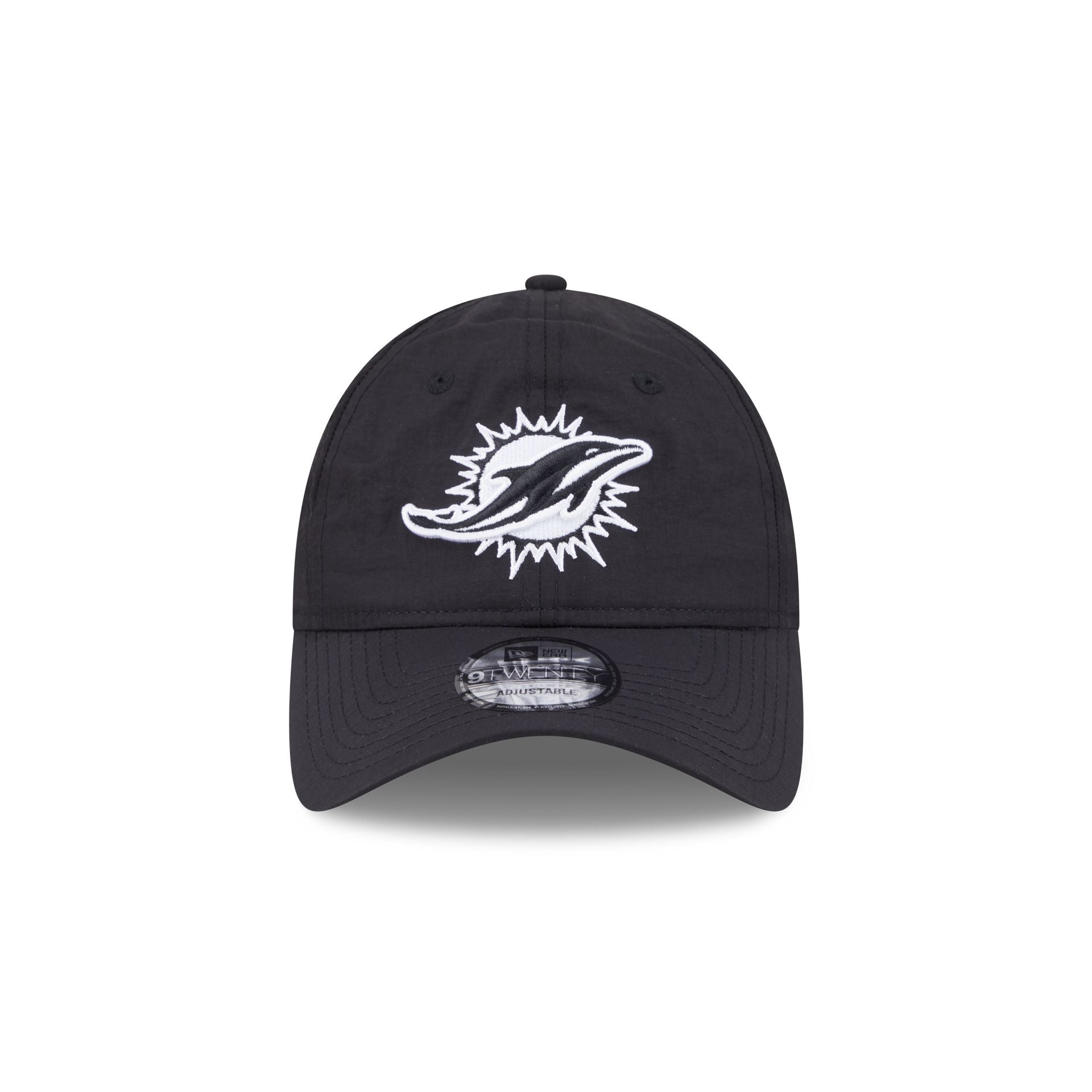 Miami Dolphins Everyday Nylon Black 9TWENTY Adjustable Hat - Image 2
